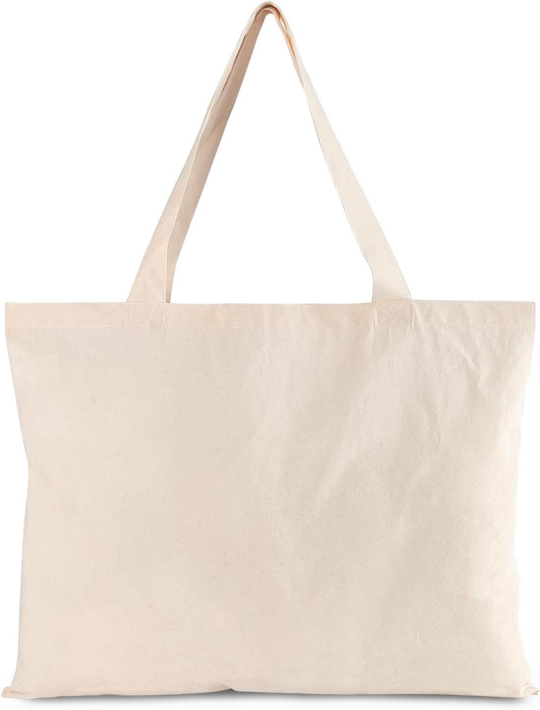 NPBAG 2 | 5 | 15 | 25 | 50 Pack 15'' X 16'' Natural Cotton Tote Bags, Lightweight Blank Bulk Cloth bags with 1pc of PTFE Teflon Sheet (2-Pack)