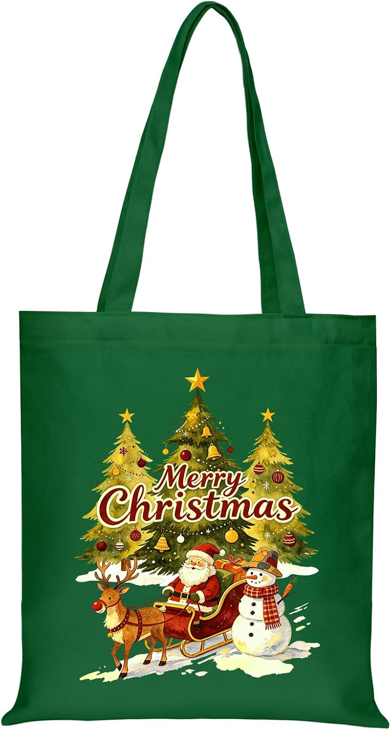 Canvas Tote Bag with Zipper for Women, Halloween Trick or Treat Bags Bulk | 13.8" x 15.3" Fashionable Two-Tone Cotton Tote Bag for Crafts, DIY Your Creative Designs