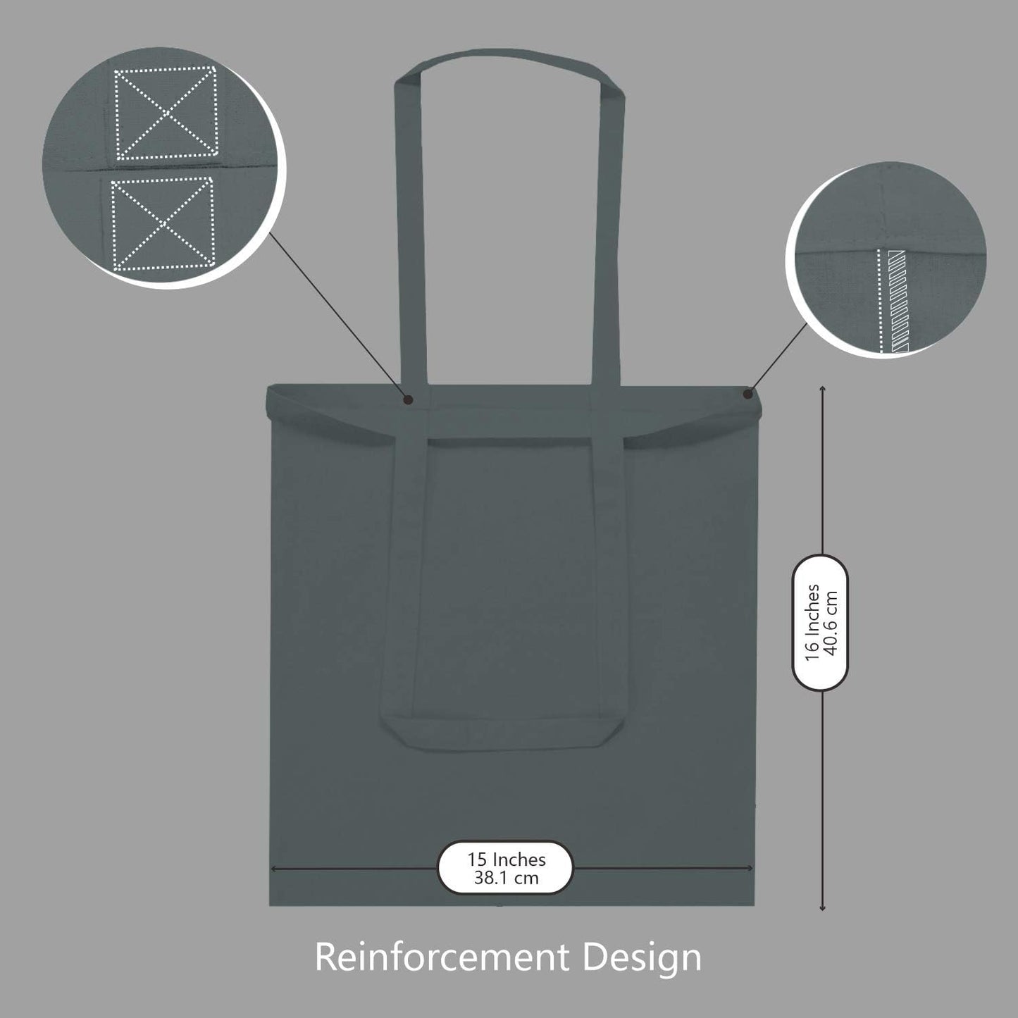 TOPDesign 3 | 6 | 12 | 24 | 48 | 192 Pack Economical Cotton Tote Bags, Lightweight Medium Reusable Grocery Shopping Cloth Bags, Suitable for DIY, Advertising, Promotion, Gift, Activity (3-Pack)