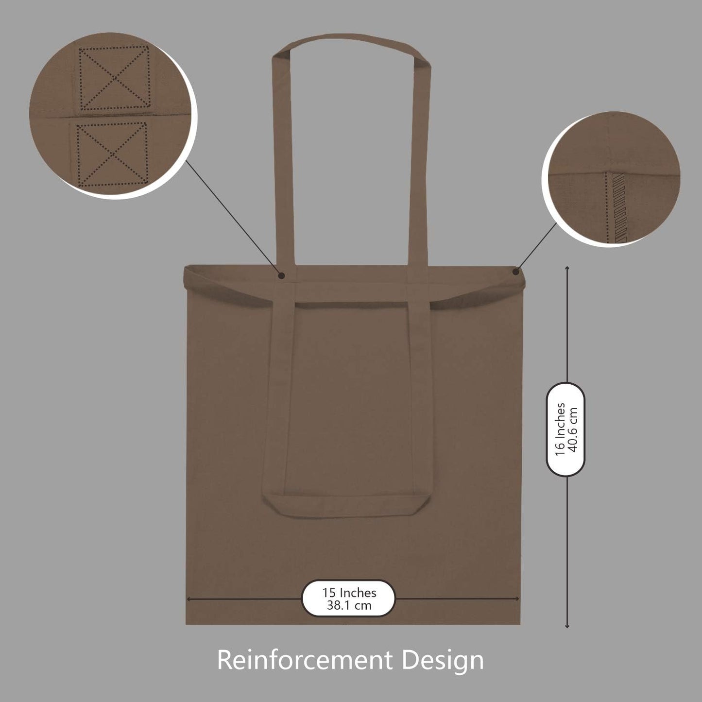 TOPDesign 3 | 6 | 12 | 24 | 48 | 192 Pack Economical Cotton Tote Bags, Lightweight Medium Reusable Grocery Shopping Cloth Bags, Suitable for DIY, Advertising, Promotion, Gift, Activity (3-Pack)