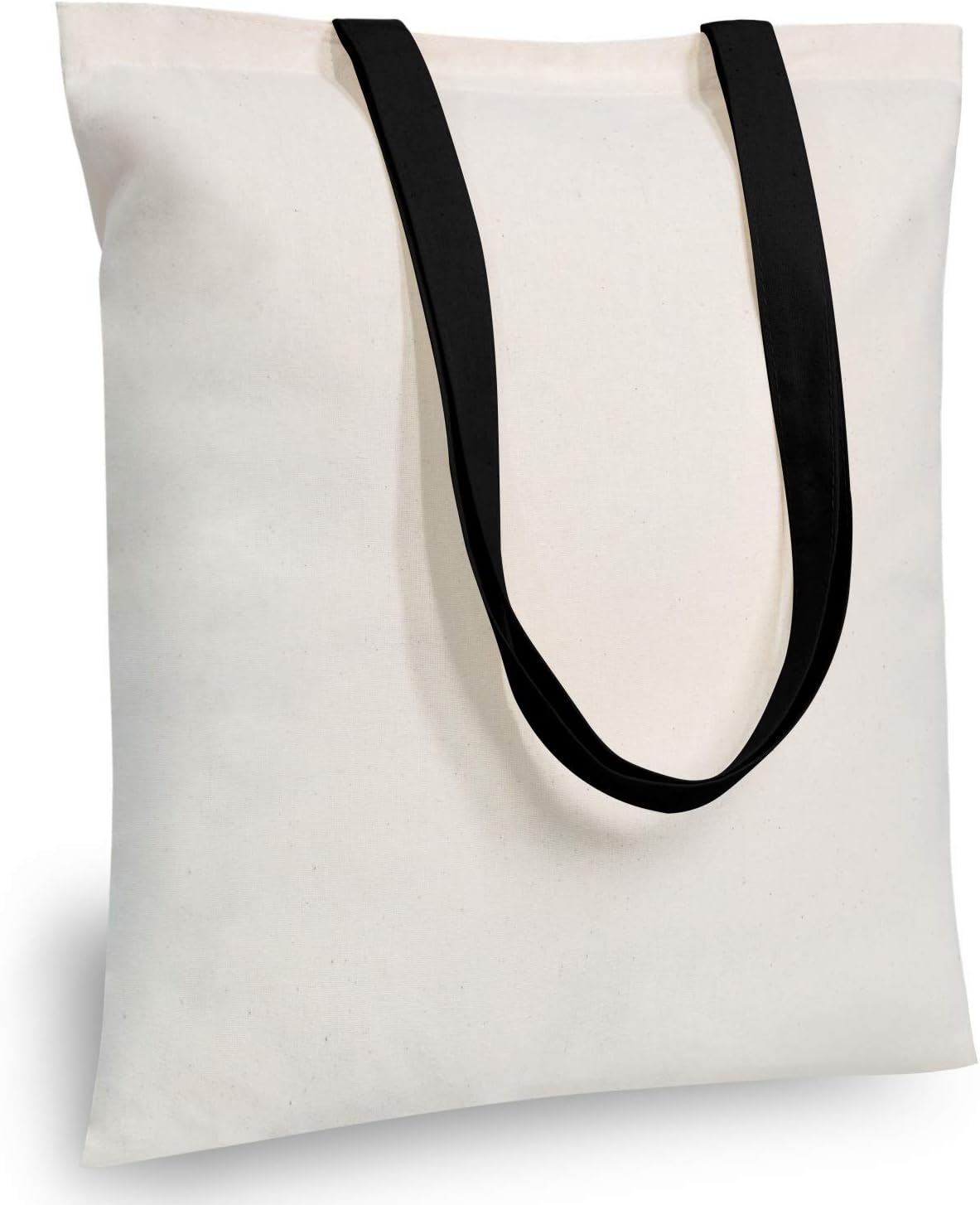 TOPDesign 3 | 6 | 12 | 24 | 48 | 192 Pack Economical Cotton Tote Bags, Lightweight Medium Reusable Grocery Shopping Cloth Bags, Suitable for DIY, Advertising, Promotion, Gift, Activity (3-Pack)