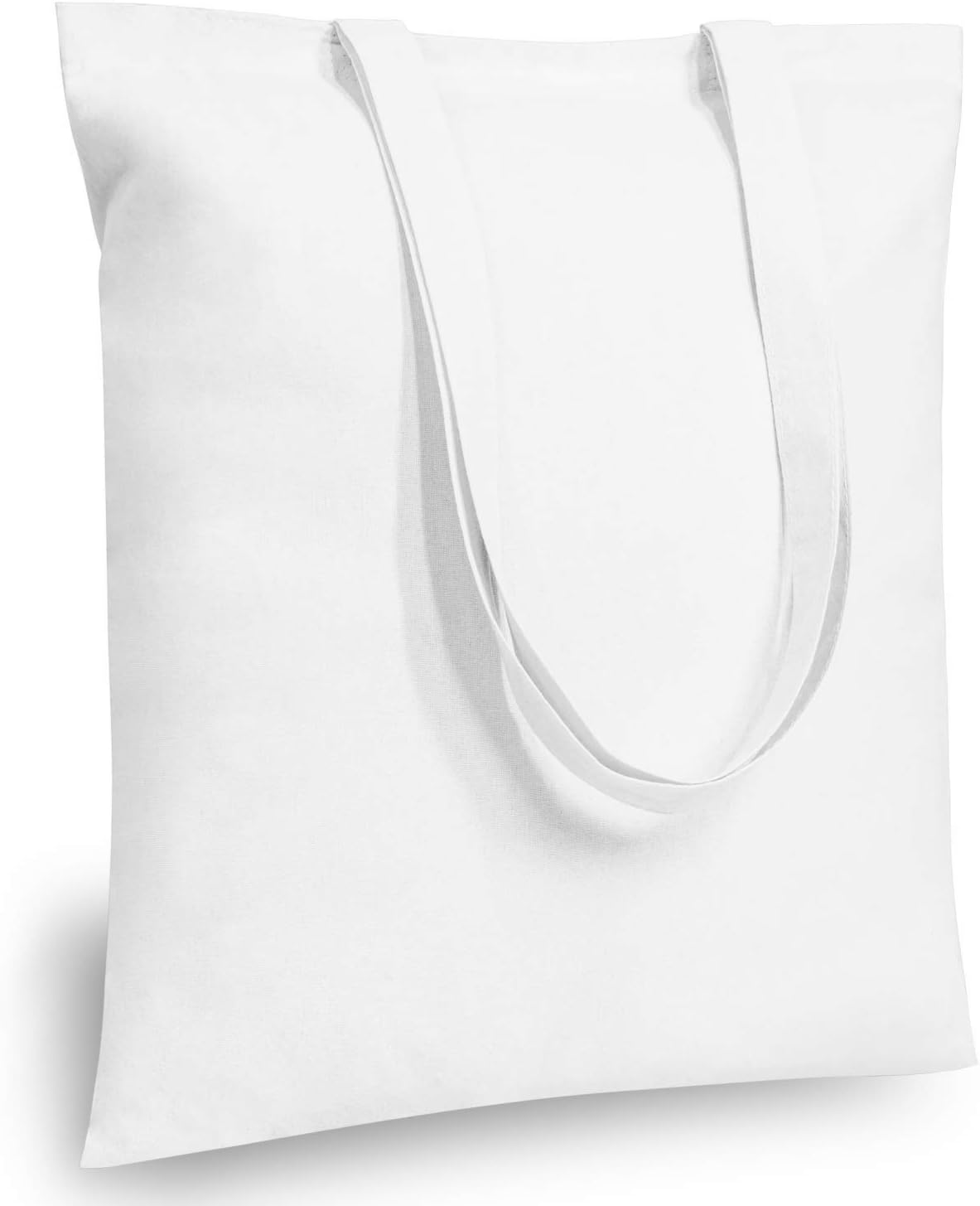 TOPDesign 3 | 6 | 12 | 24 | 48 | 192 Pack Economical Cotton Tote Bags, Lightweight Medium Reusable Grocery Shopping Cloth Bags, Suitable for DIY, Advertising, Promotion, Gift, Activity (3-Pack)