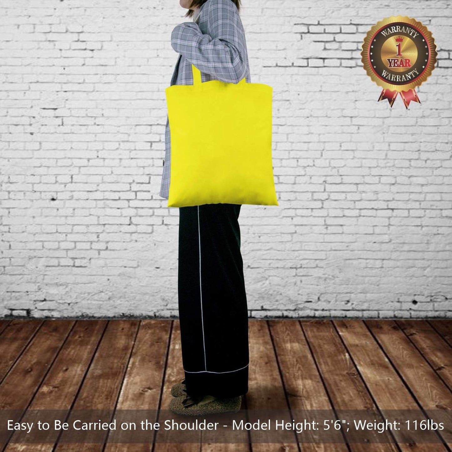 TOPDesign 3 | 6 | 12 | 24 | 48 | 192 Pack Economical Cotton Tote Bags, Lightweight Medium Reusable Grocery Shopping Cloth Bags, Suitable for DIY, Advertising, Promotion, Gift, Activity (3-Pack)