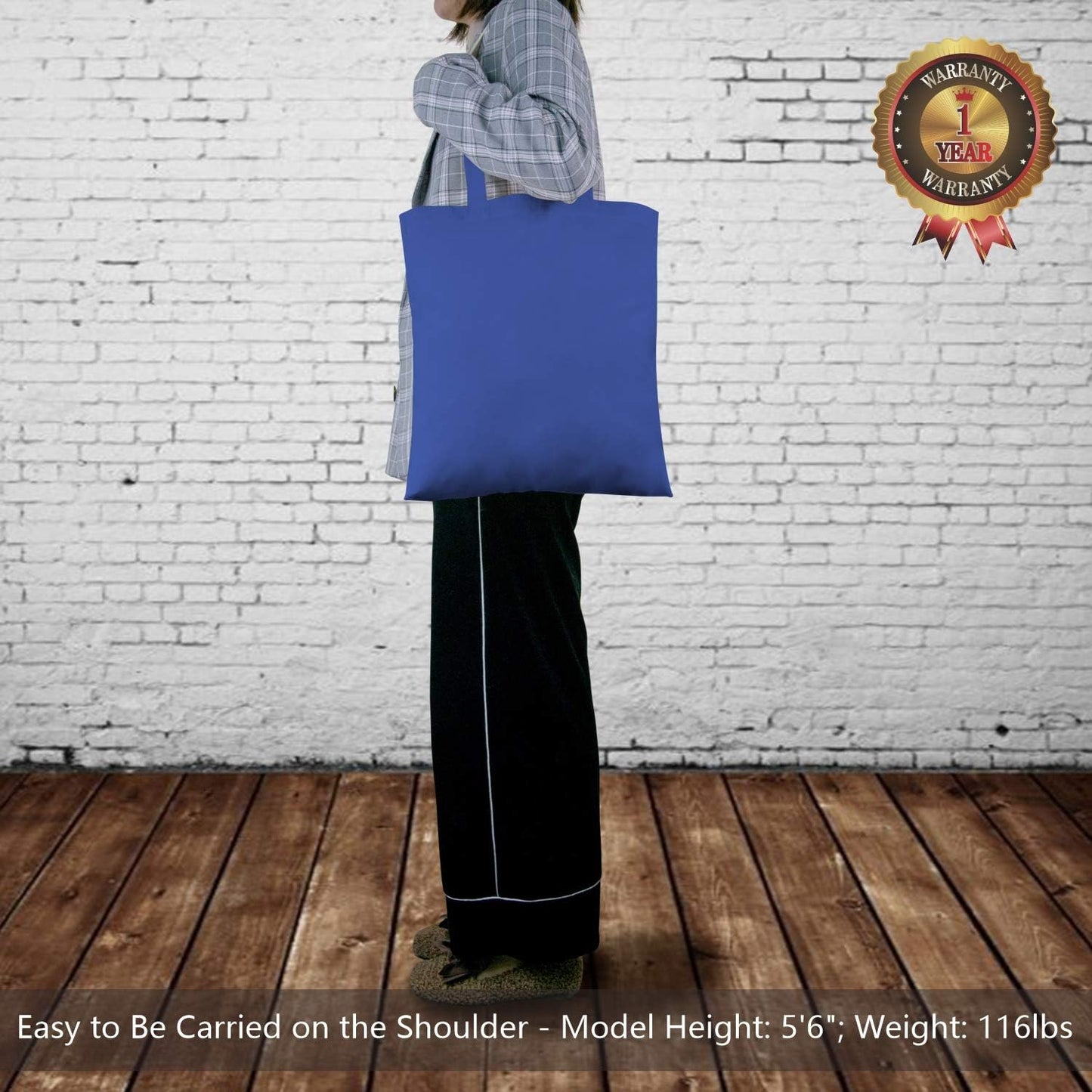 TOPDesign 3 | 6 | 12 | 24 | 48 | 192 Pack Economical Cotton Tote Bags, Lightweight Medium Reusable Grocery Shopping Cloth Bags, Suitable for DIY, Advertising, Promotion, Gift, Activity (3-Pack)