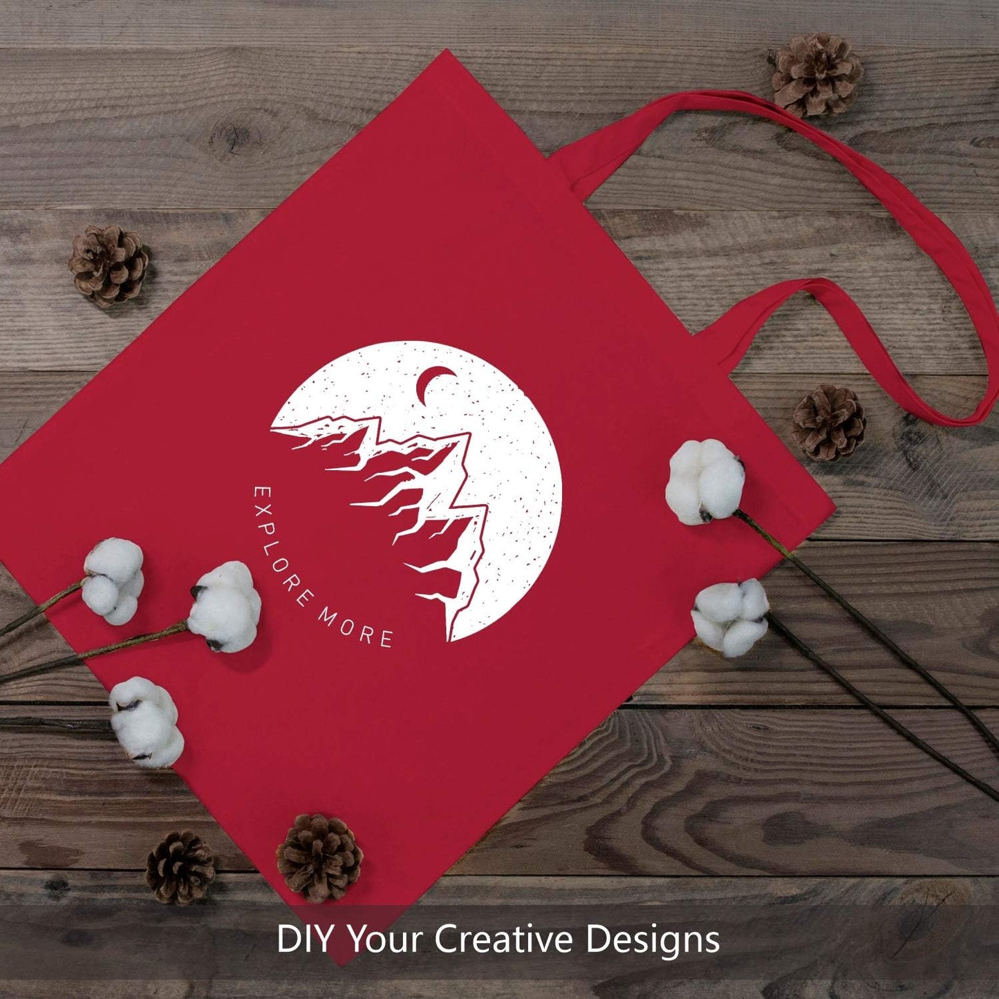 TOPDesign 3 | 6 | 12 | 24 | 48 | 192 Pack Economical Cotton Tote Bags, Lightweight Medium Reusable Grocery Shopping Cloth Bags, Suitable for DIY, Advertising, Promotion, Gift, Activity (3-Pack)