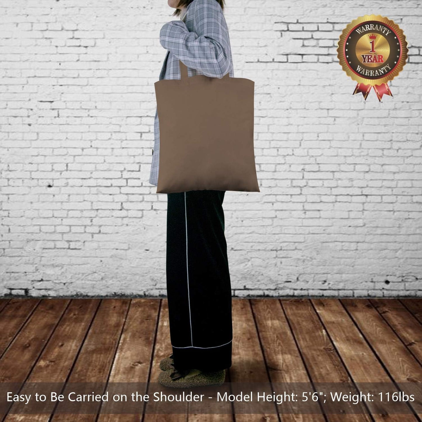 TOPDesign 3 | 6 | 12 | 24 | 48 | 192 Pack Economical Cotton Tote Bags, Lightweight Medium Reusable Grocery Shopping Cloth Bags, Suitable for DIY, Advertising, Promotion, Gift, Activity (3-Pack)