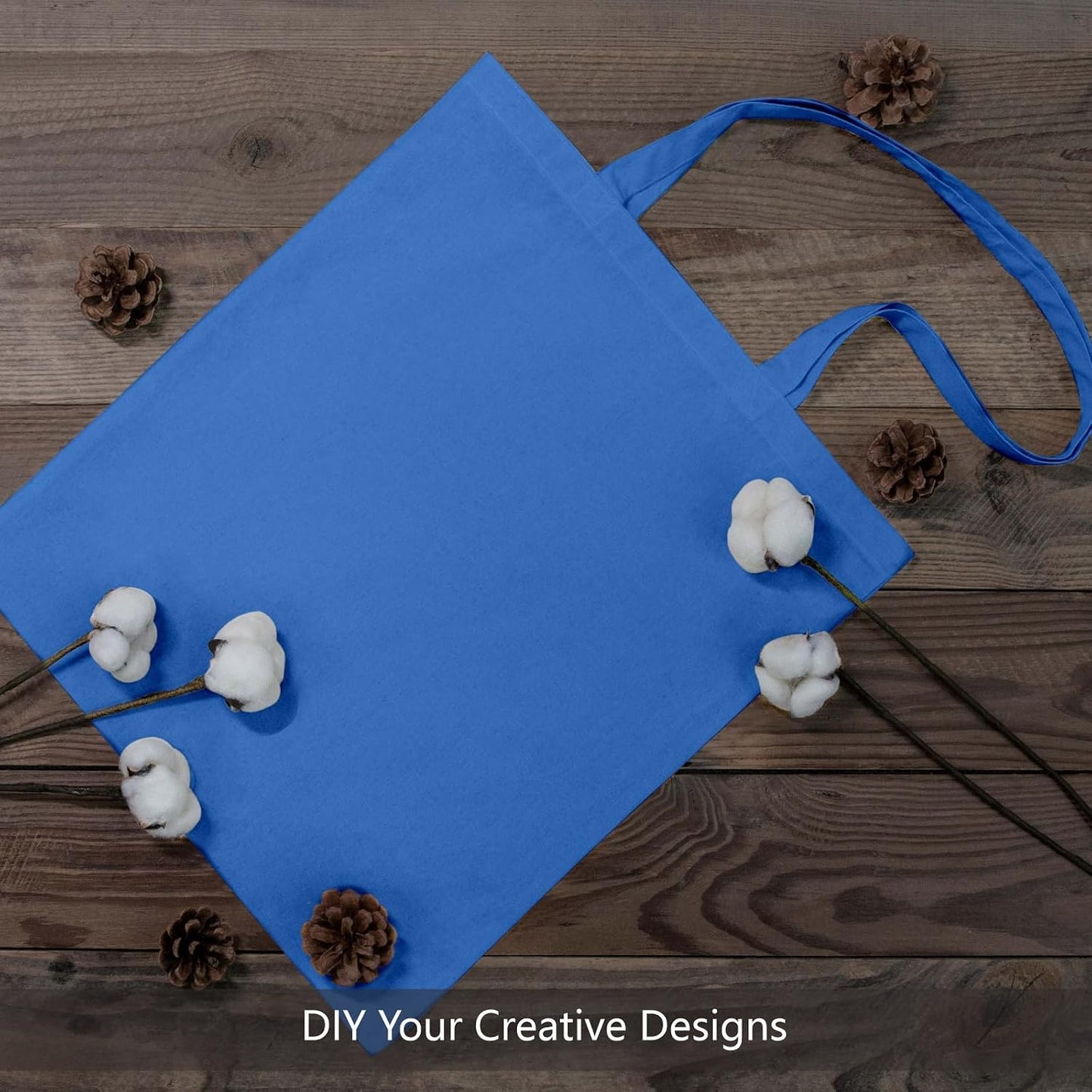 TOPDesign 3 | 6 | 12 | 24 | 48 | 192 Pack Economical Cotton Tote Bags, Lightweight Medium Reusable Grocery Shopping Cloth Bags, Suitable for DIY, Advertising, Promotion, Gift, Activity (3-Pack)