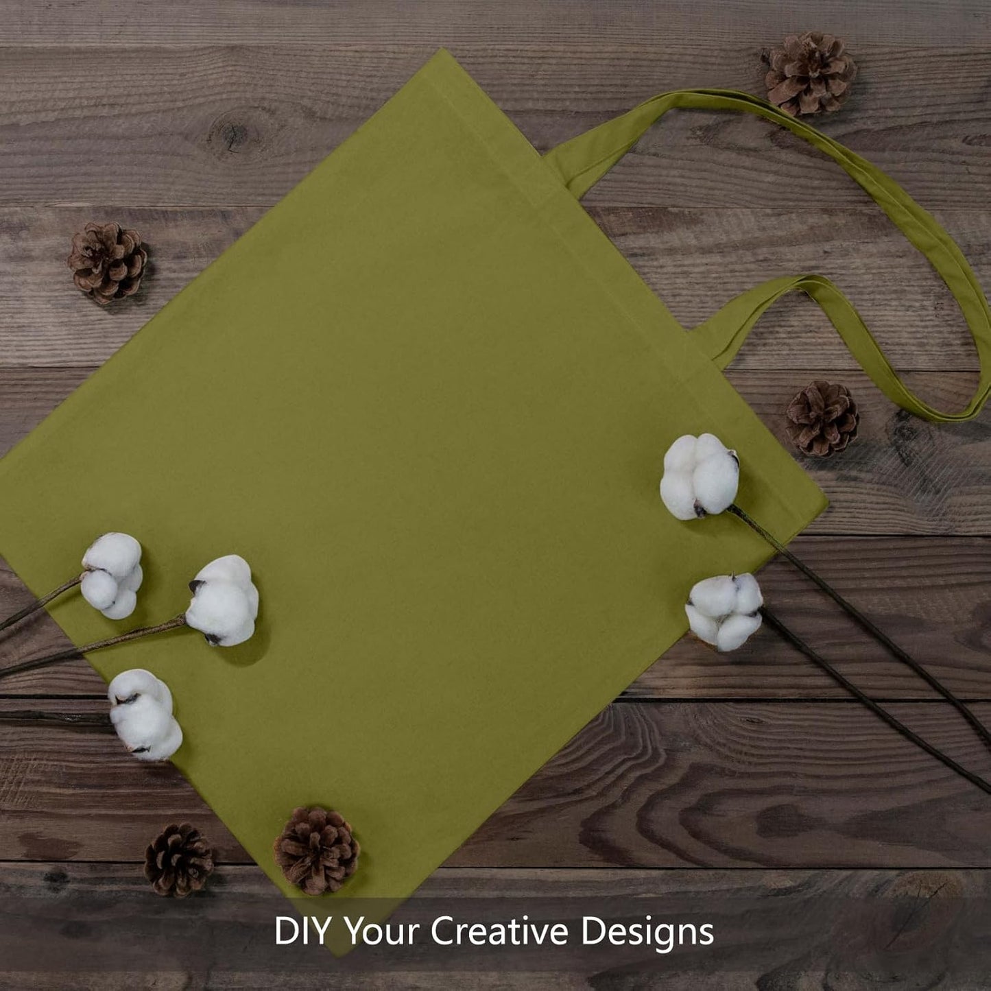 TOPDesign 3 | 6 | 12 | 24 | 48 | 192 Pack Economical Cotton Tote Bags, Lightweight Medium Reusable Grocery Shopping Cloth Bags, Suitable for DIY, Advertising, Promotion, Gift, Activity (3-Pack)