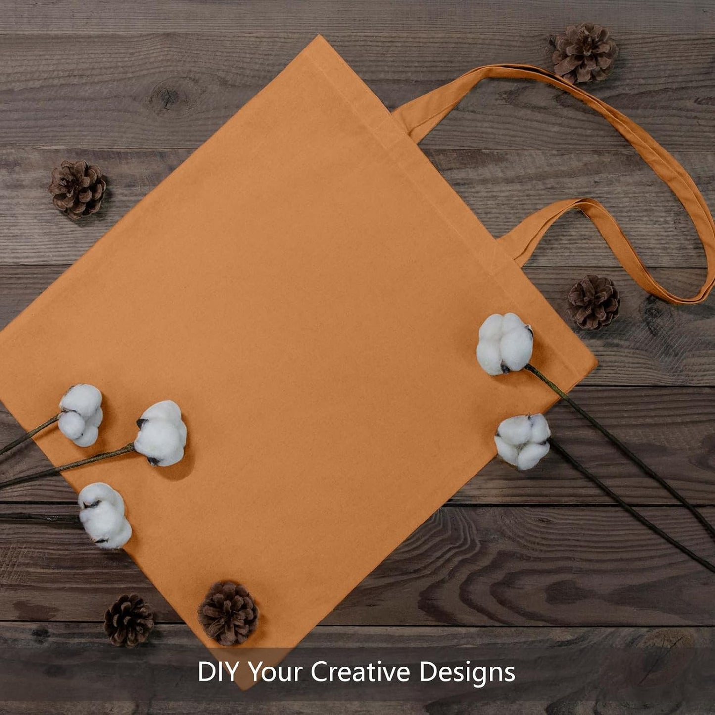 TOPDesign 3 | 6 | 12 | 24 | 48 | 192 Pack Economical Cotton Tote Bags, Lightweight Medium Reusable Grocery Shopping Cloth Bags, Suitable for DIY, Advertising, Promotion, Gift, Activity (3-Pack)