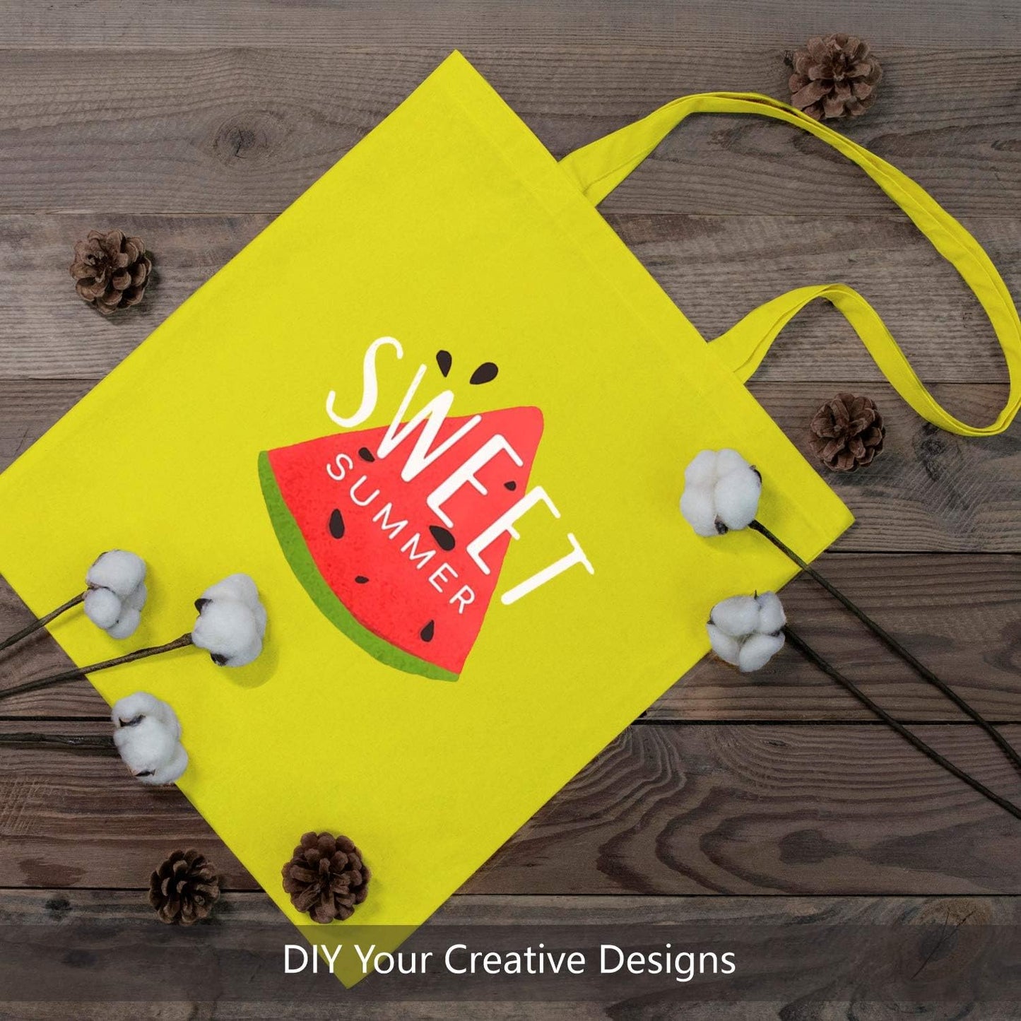 TOPDesign 3 | 6 | 12 | 24 | 48 | 192 Pack Economical Cotton Tote Bags, Lightweight Medium Reusable Grocery Shopping Cloth Bags, Suitable for DIY, Advertising, Promotion, Gift, Activity (3-Pack)