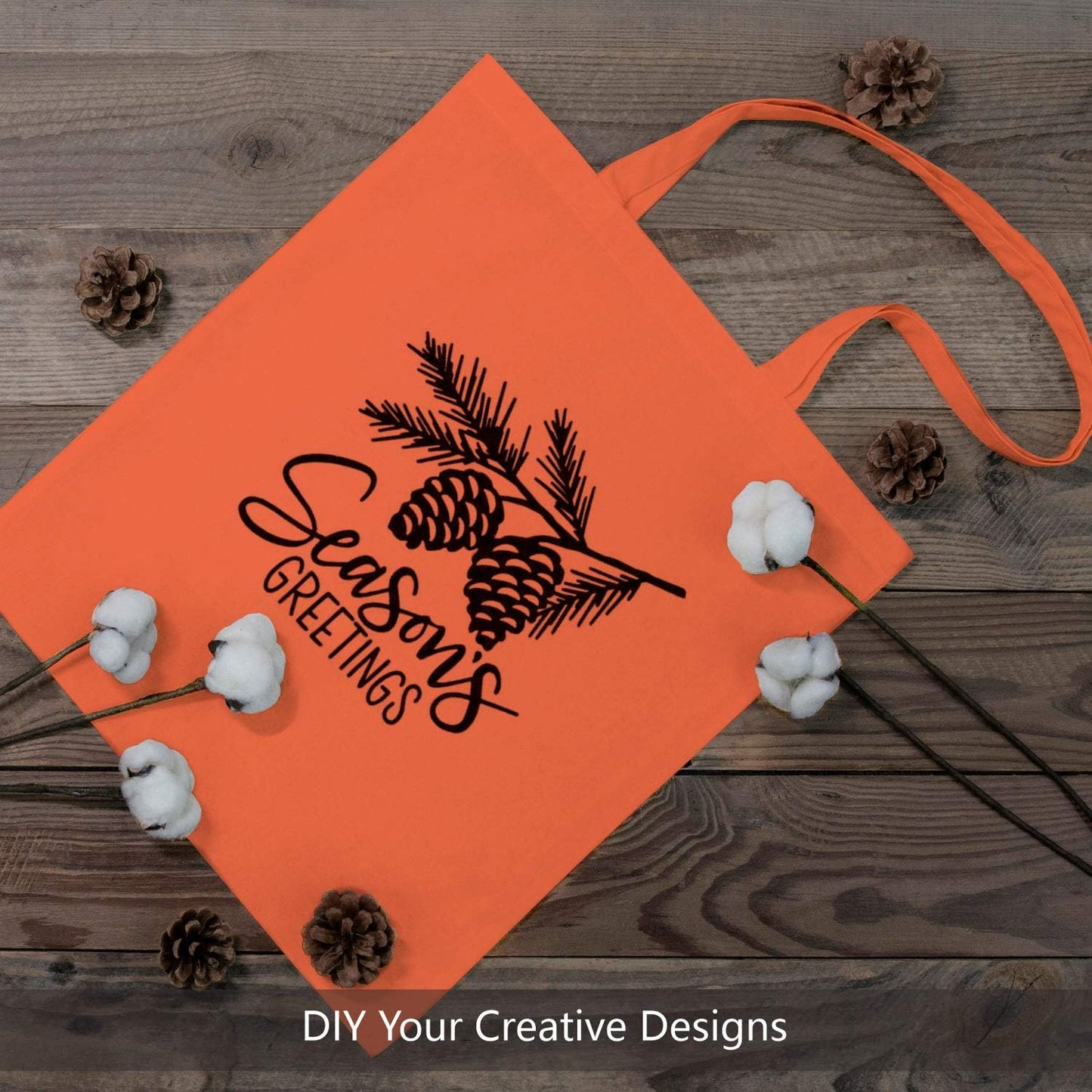 TOPDesign 3 | 6 | 12 | 24 | 48 | 192 Pack Economical Cotton Tote Bags, Lightweight Medium Reusable Grocery Shopping Cloth Bags, Suitable for DIY, Advertising, Promotion, Gift, Activity (3-Pack)