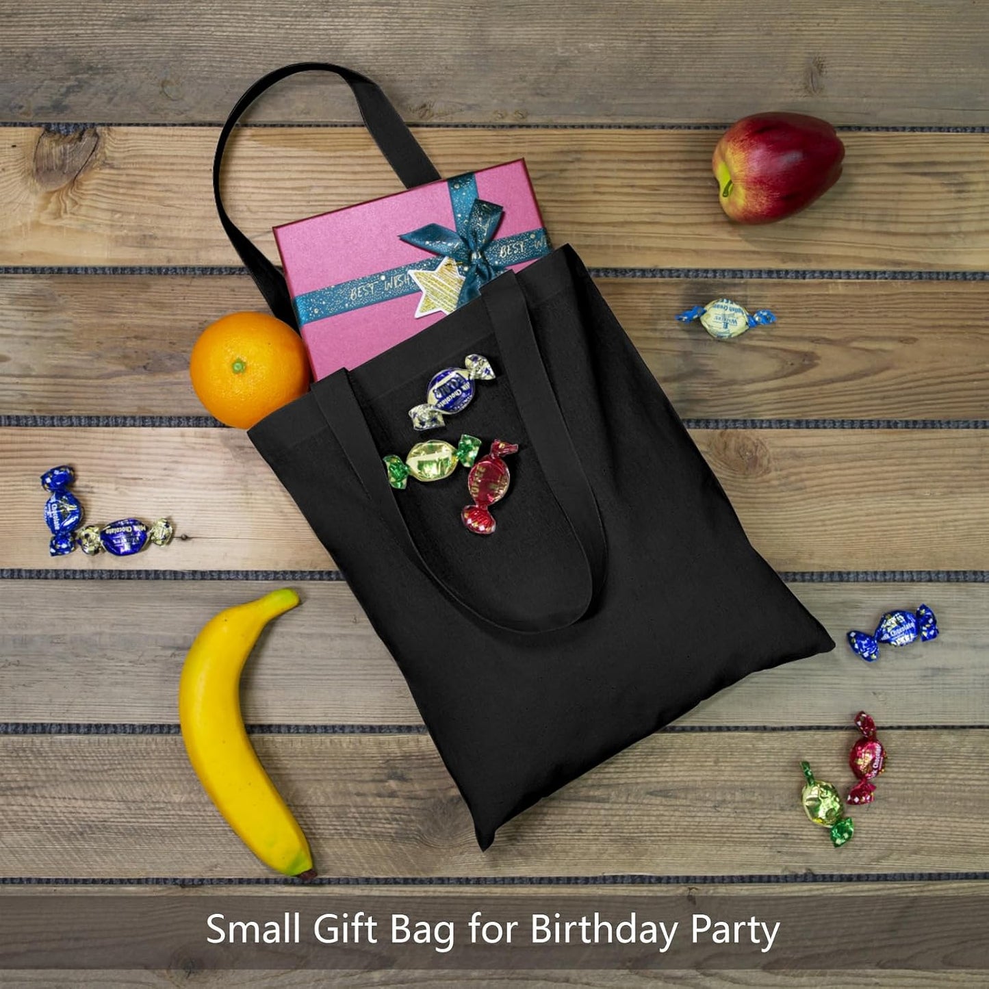 TOPDesign 3 | 6 | 12 | 24 | 48 | 192 Pack Economical Cotton Tote Bags, Lightweight Medium Reusable Grocery Shopping Cloth Bags, Suitable for DIY, Advertising, Promotion, Gift, Activity (3-Pack)