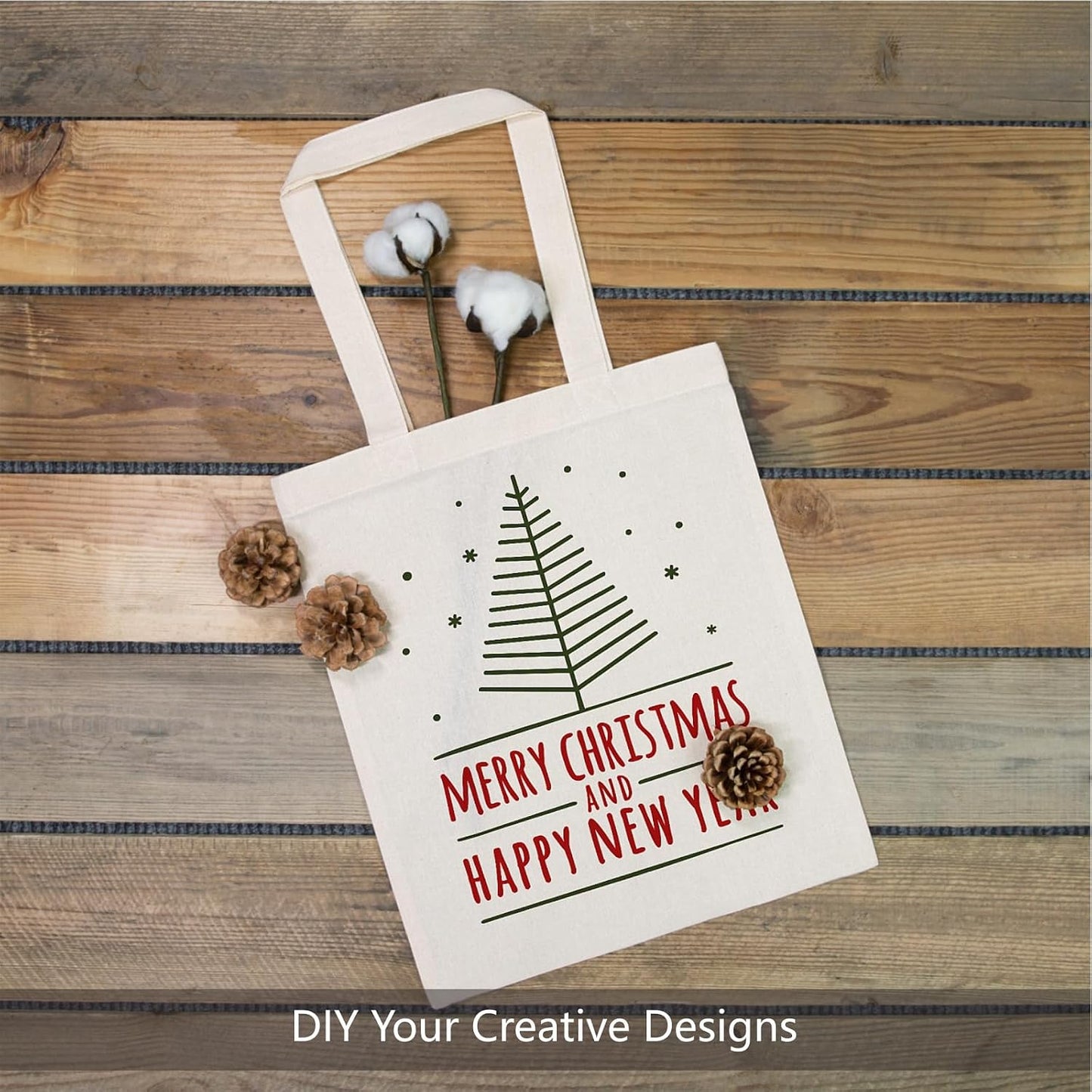 TOPDesign 3 | 6 | 12 | 24 | 48 | 192 Pack Economical Cotton Tote Bags, Lightweight Medium Reusable Grocery Shopping Cloth Bags, Suitable for DIY, Advertising, Promotion, Gift, Activity (3-Pack)